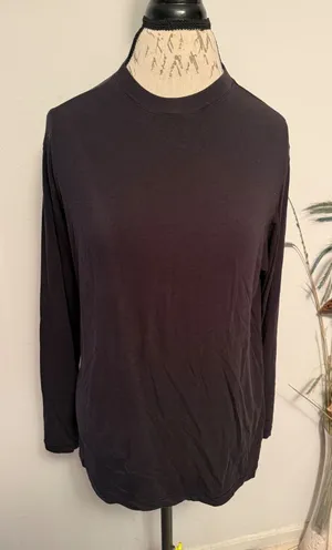 Skims Long Sleeve Crew Neck T-Shirt Black Modal Blend Size M‎ thumbnail 1
