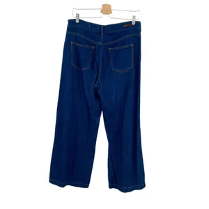 Anthropologie Pilcro High-Rise Cropped Wide-Leg Jeans Snap Hem Size‎ 29 thumbnail 9