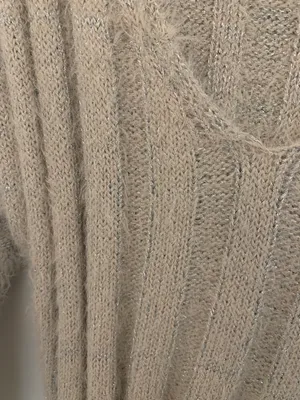 Sparkly Nude Cropped Sweater  thumbnail 2