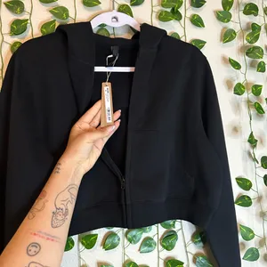 Women's Cropped Hoodie Jacket skims XL new with tags thumbnail 3