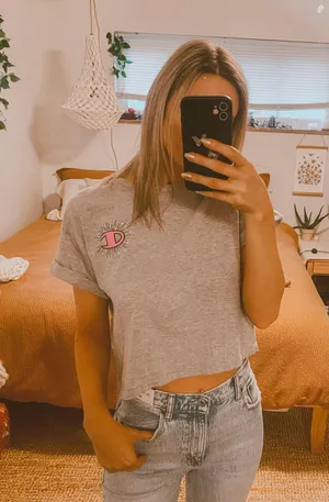 Champion Grey Cropped  Tee thumbnail 2
