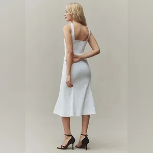 NWT BHLDN Sweetheart Fit and Flare Bow Tie Midi Dress thumbnail 2
