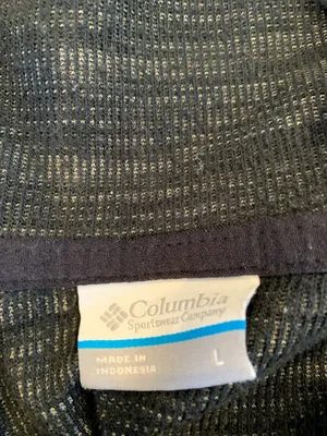 Columbia Women's Large Gray and Black Hooded Zip Up Space Dye Lightweight Jacket thumbnail 11