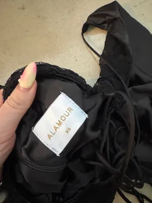 Alamour The Label Black Lace Evening Gown thumbnail 7