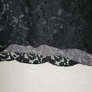 Talula Womens Tank Top Size Small Black‎ Sleeveless Plunge Neck Lace Pattern thumbnail 5