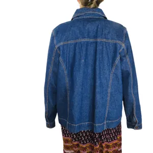 Denim & Co. 1990s Vintage Embellished Denim Jacket Jean Jacket Beaded Sequin XL thumbnail 7