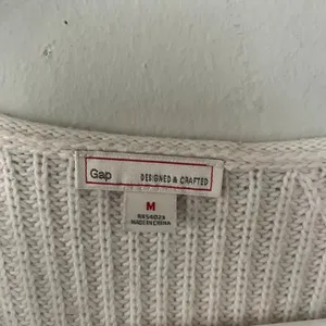 Gap white cream long sleeved knit sweater casual‎ comfortable warm wool cotton thumbnail 3