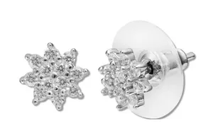 Belk Silverworks flower earrings  thumbnail 1