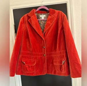 Vintage Judith Hart burnt orange blazer jacket Size 18W thumbnail 1