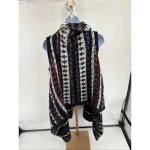 LOFT Alpaca Wool Cardigan Sweater Vest Poncho Blanket Open Front Chunky XS/S thumbnail 9