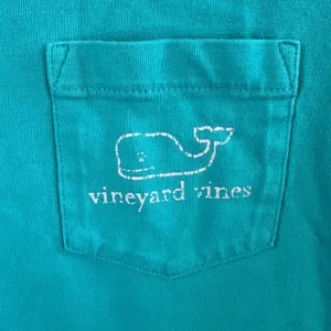 Vineyard Vines Whale L/S Logo Tee XXS Blue Green Cotton Graphic‎ Shirt Preppy thumbnail 9