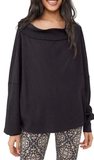 Free People Medium Close To You Thermal Top BNWTS $68.00 thumbnail 1
