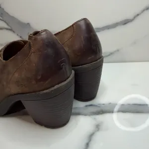BOC Women's Brown Leather Catori Booties Sz 10 Comfort Side Zip Buckle Witchcore thumbnail 5