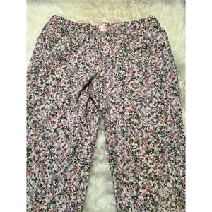 JoySpun Womens Plus Size 2X 18W-20W Pajama Pants Light Pink Ditsy Floral Pockets thumbnail 2