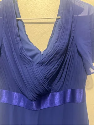 Ever Pretty Navy V-Neck Chiffon Maxi Dress with Flutter Sleeves thumbnail 5
