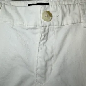 American Eagle Womens Size 12 White Midi Stretch Chino Shorts Summer Beach thumbnail 7