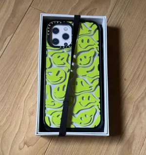 Casetify Neon Green Smiley Phone Case thumbnail 1