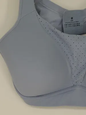 lululemon Run Times Bra 40D High Support Blue Perforated Sports Running Wireless thumbnail 3