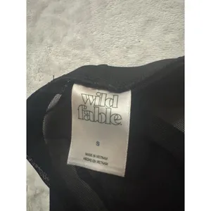 Wild Fable Mesh High Waist Flare Cover Up Pants Womens Small Black thumbnail 13