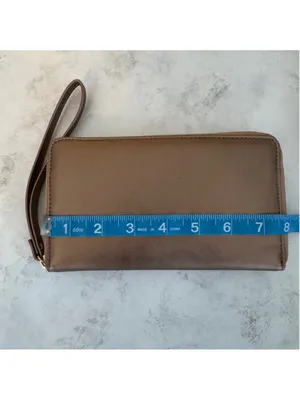 Women's Metallic Bronze Wristlet Wallet with Power Bank & USB Charger thumbnail 7