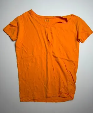 Aerie Women's Orange V-Neck Short Sleeve Casual T-Shirt Size XS thumbnail 1