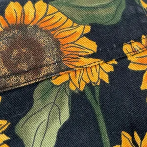 Lucy Yak Sunflowers Overalls Floral Print Summer Jumpsuit Black Yellow Size US 2 thumbnail 9