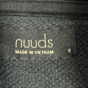 Nuuds Hoodie Womens Small Navy Blue Cropped Sweatshirt Lounge thumbnail 3
