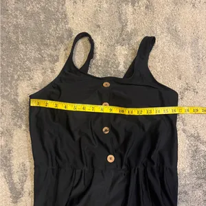 Women’s Black Button-Front Romper Swimsuit thumbnail 7