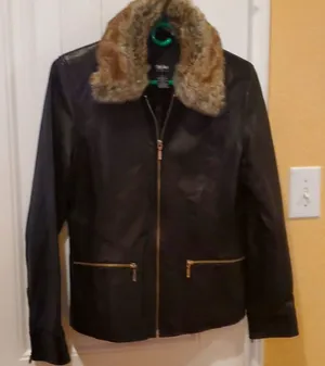Mossimo Supply Co. BLACK Leather Jacket- Size S thumbnail 1