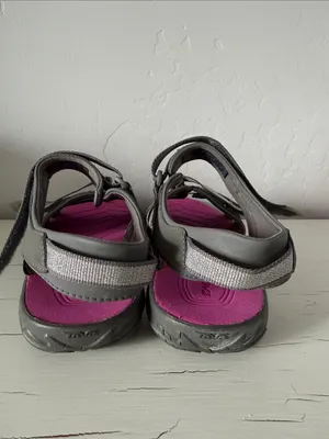 Teva Tirra Sandals Women's 5 Gray Pink Sport Hiking Water Strappy Outdoor Shoes thumbnail 5