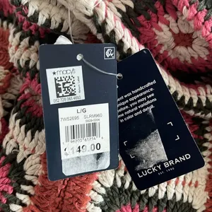 Lucky Brand Geo Crochet Cardigan Size L New w/Tag $149 thumbnail 12