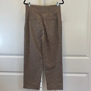 ZARA Plaid Pants - Women Size L - Brown/Tan thumbnail 7