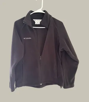 Columbia Womens Black Full Zip Fleece Jacket XL Outdoor Mock Neck‎ Small thumbnail 1