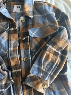 Oversized Flannel Blue Size XS thumbnail 6
