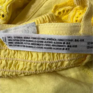 FREE PEOPLE Ezra Embroidered Eyelet Bralette Yellow Women's Size Medium thumbnail 7