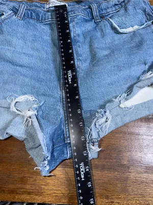 Abercrombie & Fitch Set of 2 High Rise‎ Mom Shorts Cut Off Boho Plus Size 16 thumbnail 9