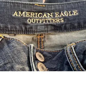 American Eagle Artist Flare Jeans Womens 6 Short Blue Excellent Super Stretch thumbnail 3