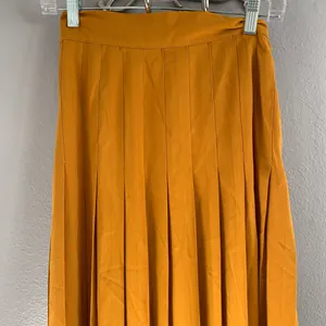 ASOS Yellow Pleated Maxi Skirt thumbnail 6