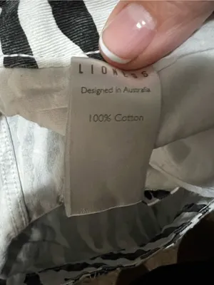 Lioness Top Model Zebra Stripe Black White Baggy Jeans thumbnail 9