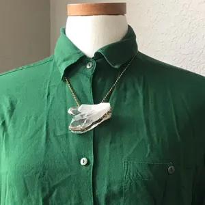 Vintage Green Button Down Size M thumbnail 3