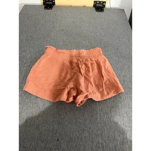 women's A New Day Orange linen blend shorts size small 3" inseam elastic waist thumbnail 7