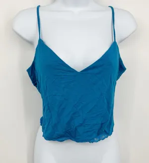 Victoria's Secret Blue Camisole Size Medium Pajamas Sleepwear V Neck thumbnail 1