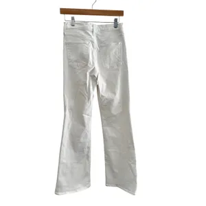 J.Crew‎ Ashbury Flare Jeans White High Rise Stretch Denim F1940 Size 27 thumbnail 2
