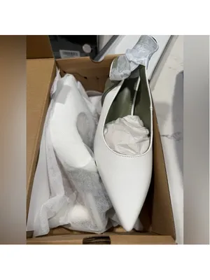 NEW Slingback Closed Pointed Toe Heels Bowknot Slip Dress Pumps 7.5 thumbnail 3