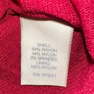 NWT J JILL Preppy‎ Scarlet Lace Overlay Button-Up Stretch Cardigan - large thumbnail 5