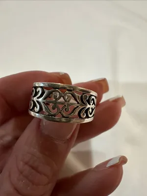 James Avery “Adorned Open Scoll”Sterling Silver Band Ring- Retired -bent-Size 7 thumbnail 2