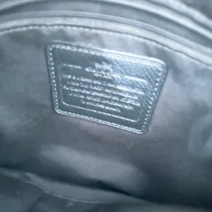 Coach Signature File Slim Crossbody Brown Black Coated Canvas Signature CC Bag thumbnail 7
