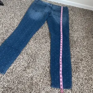 5/$30 🎈 Merona womens Polka dot skinny jeans size 2 thumbnail 7