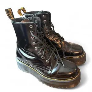 Dr. Martens Jadon Patent Leather Platform Combat Boots Black W7/M6 y2k punk thumbnail 1