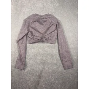 Gymshark Womens Adapt Marl Crop Top Size M Long Sleeve Seamless Workout Gym Flaw thumbnail 8